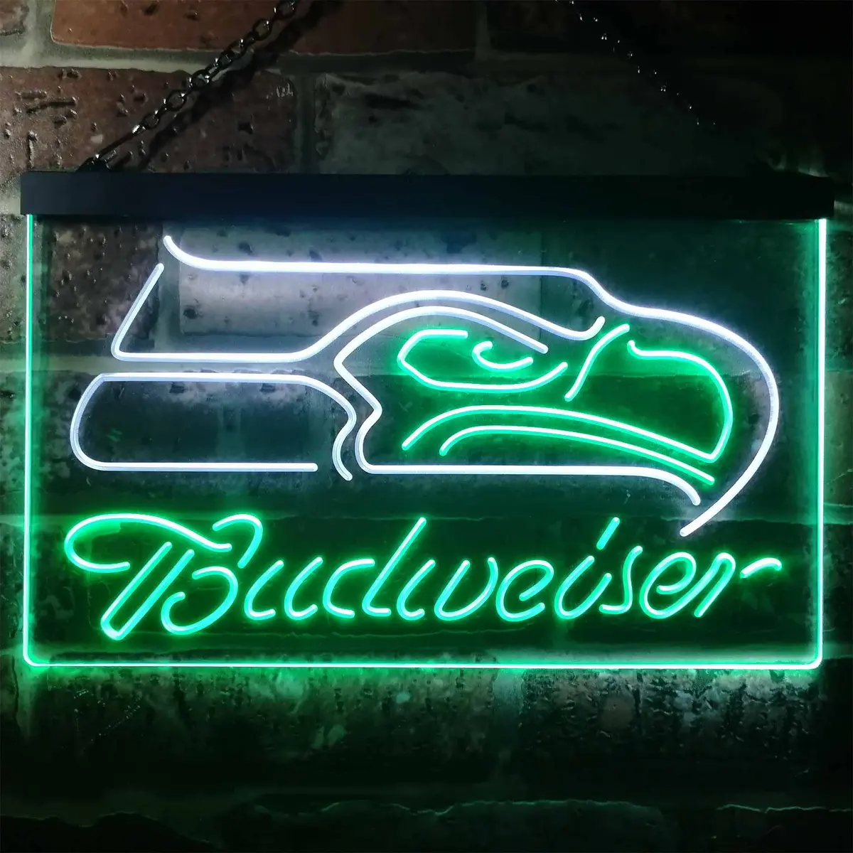 Seattle Seahawks Budweiser Neon-Like Led Sign 1