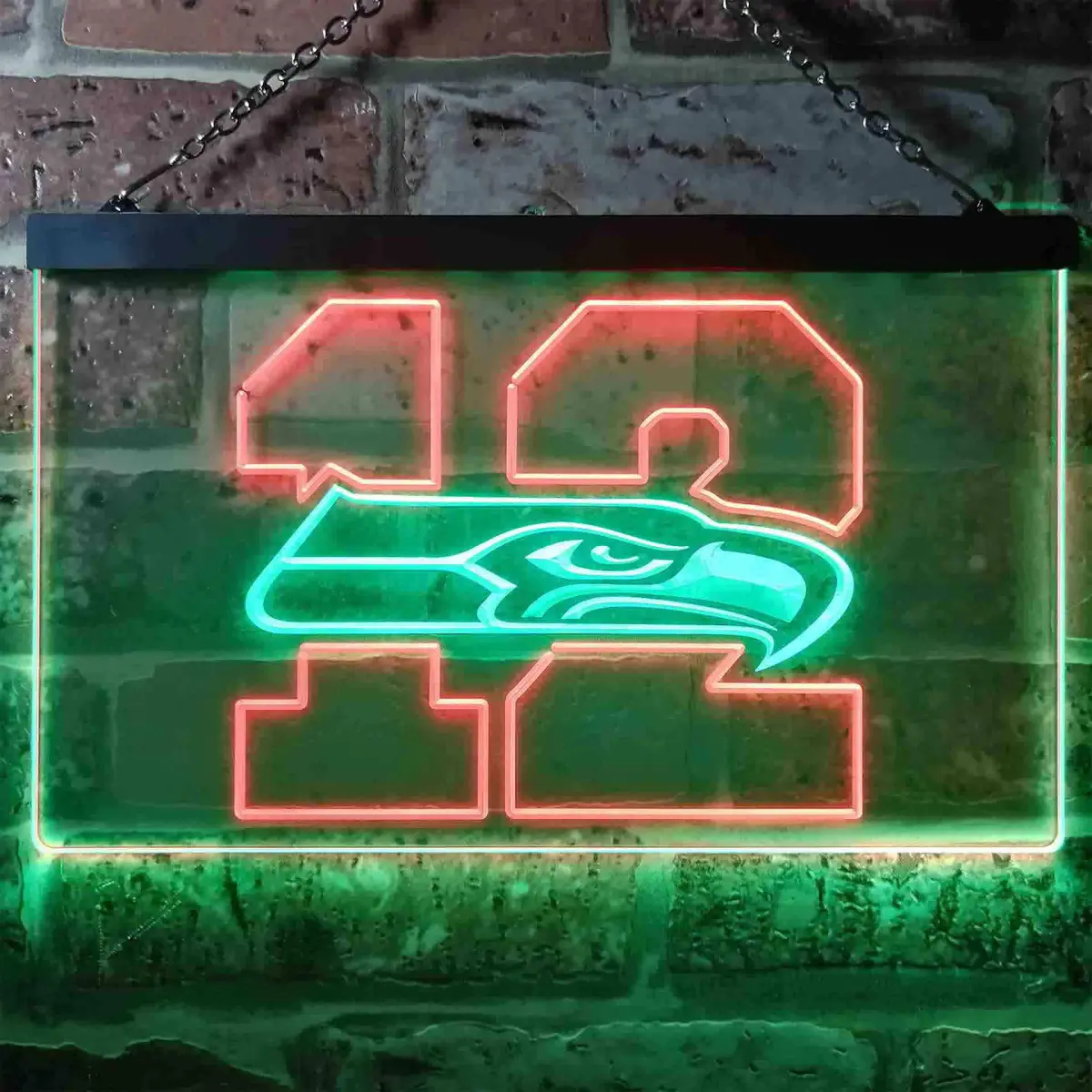 Seattle Seahawks 12Th Man Cave Led Neon Sign 9