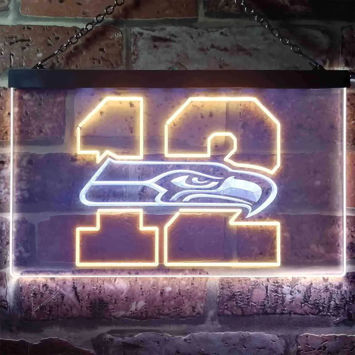 Seattle Seahawks 12Th Man Cave Led Neon Sign 12