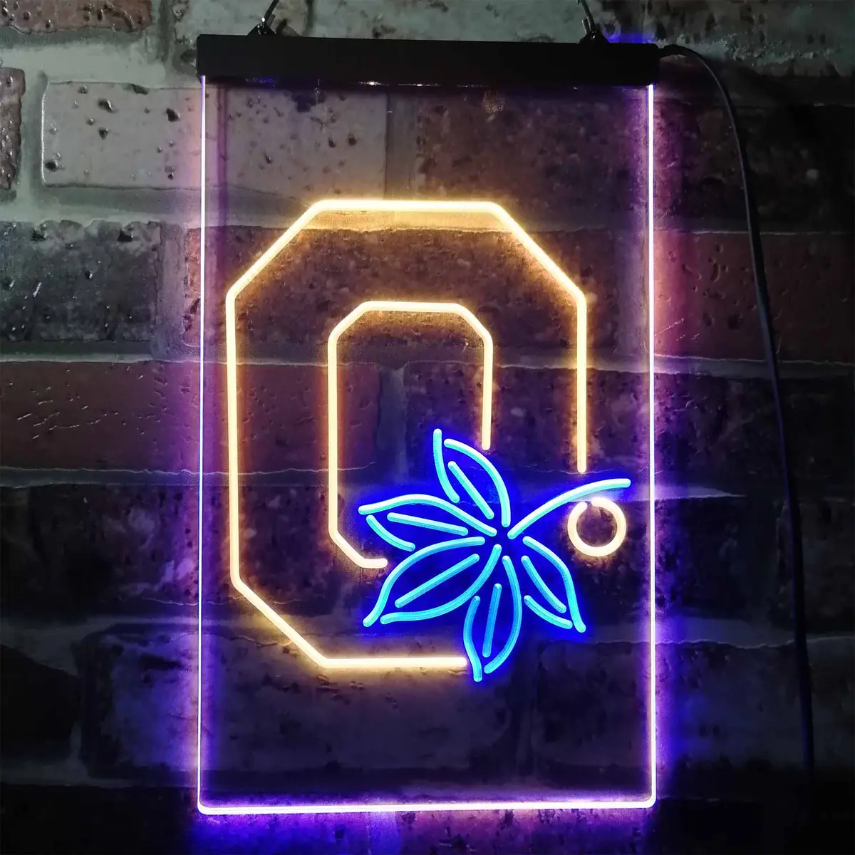 Ohio State Buckeyes Leaf Neon-Like Led Sign 13