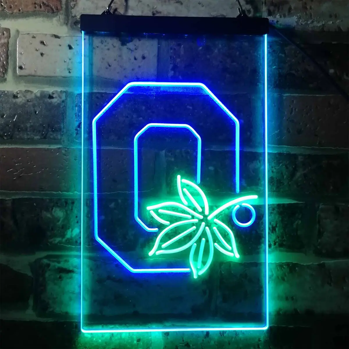 Ohio State Buckeyes Leaf Neon-Like Led Sign 12