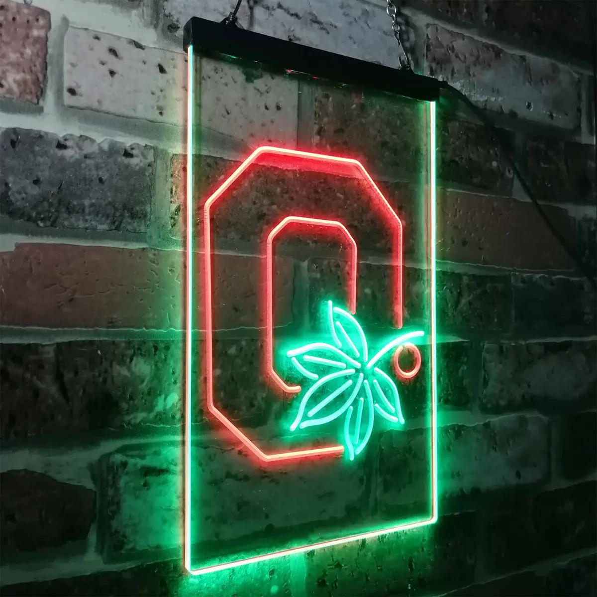 Ohio State Buckeyes Leaf Neon-Like Led Sign 19
