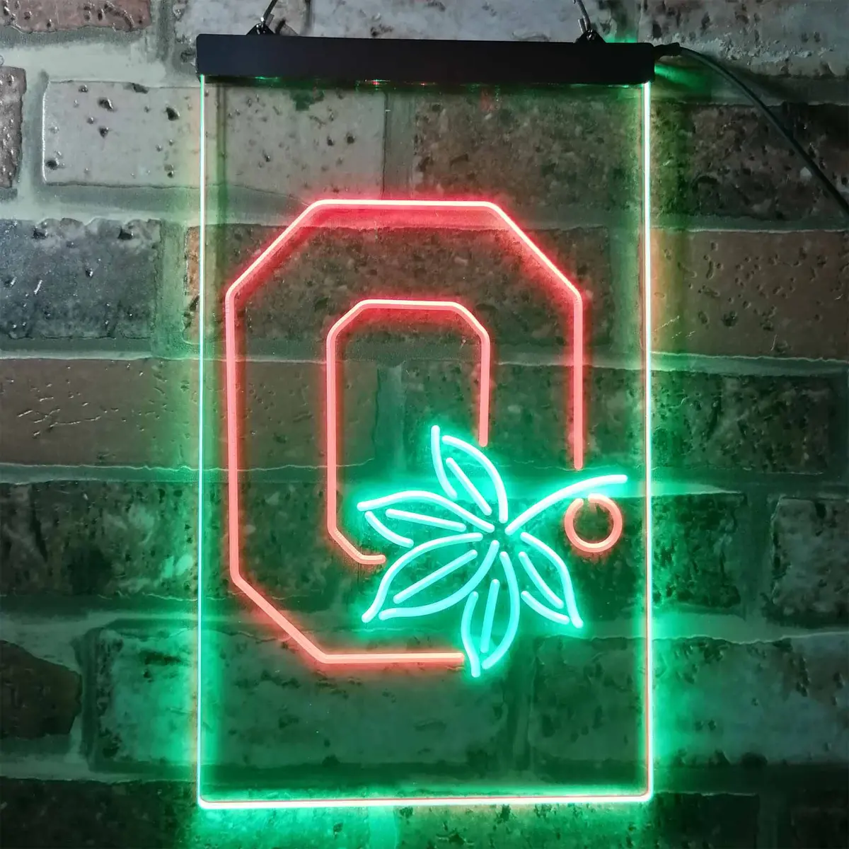 Ohio State Buckeyes Leaf Neon-Like Led Sign 10