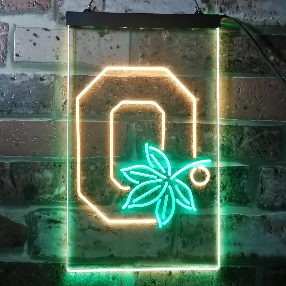 Ohio State Buckeyes Leaf Neon-Like Led Sign 6