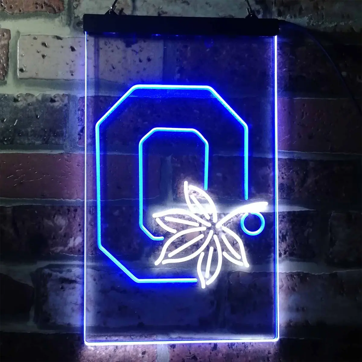 Ohio State Buckeyes Leaf Neon-Like Led Sign 11