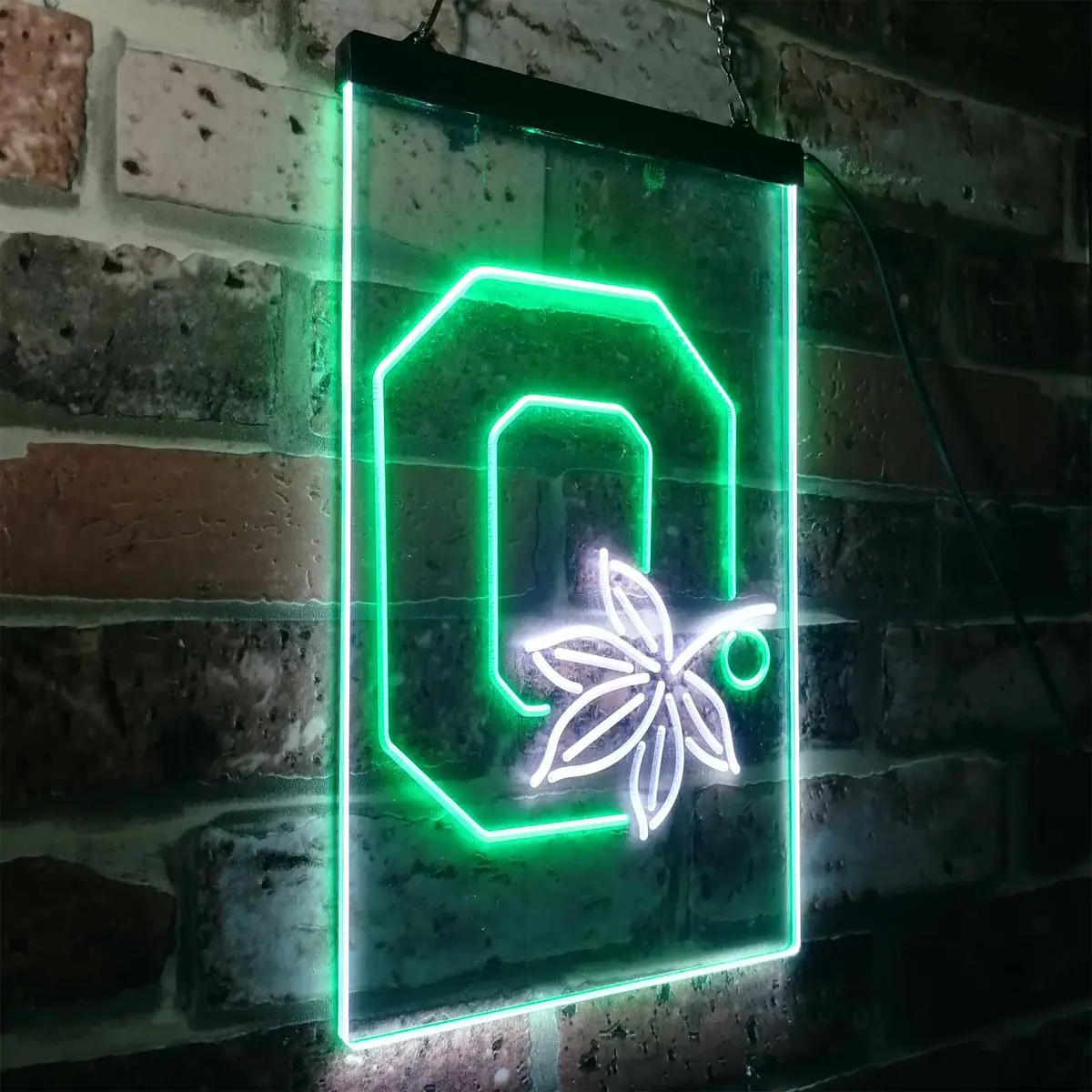 Ohio State Buckeyes Leaf Neon-Like Led Sign 16