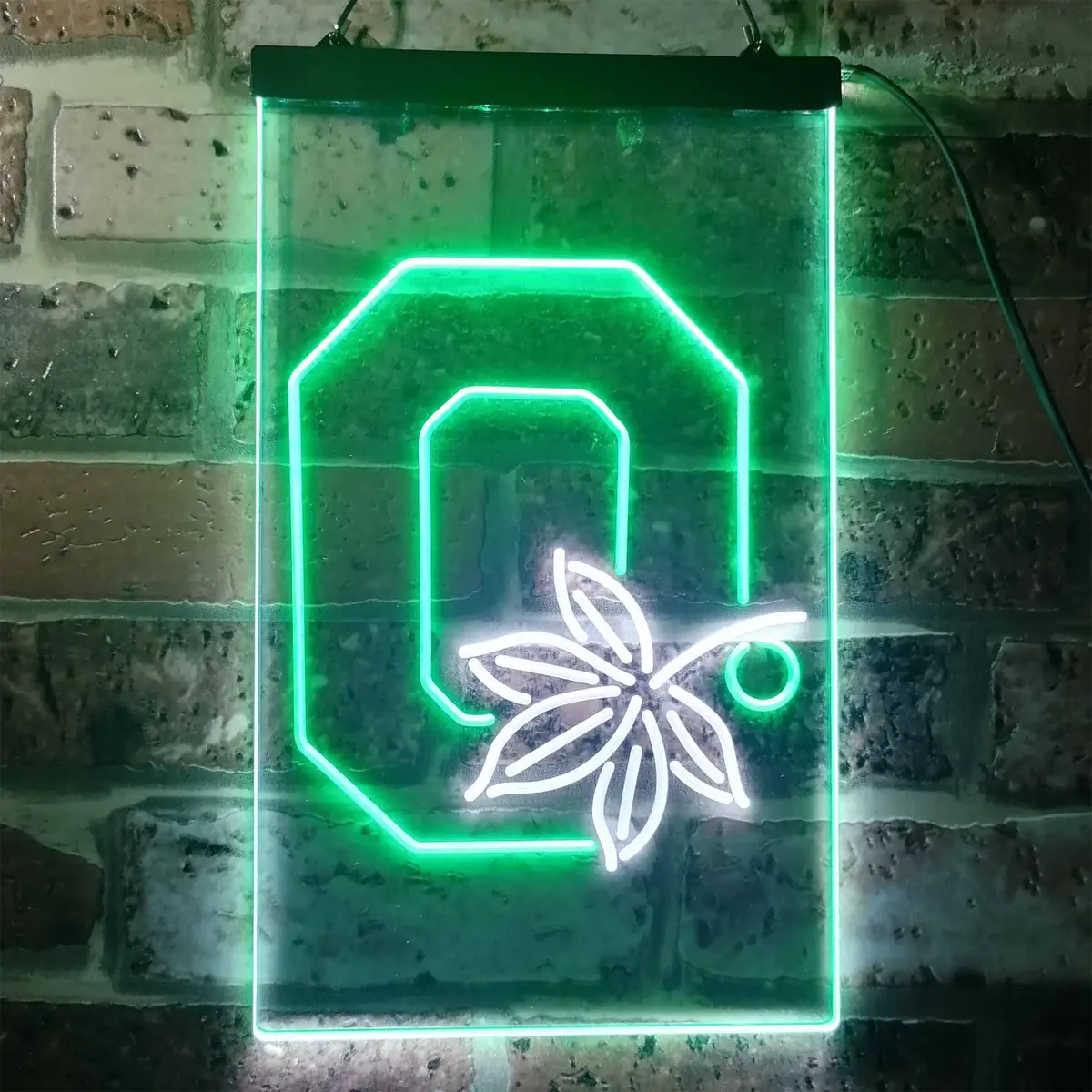 Ohio State Buckeyes Leaf Neon-Like Led Sign 4