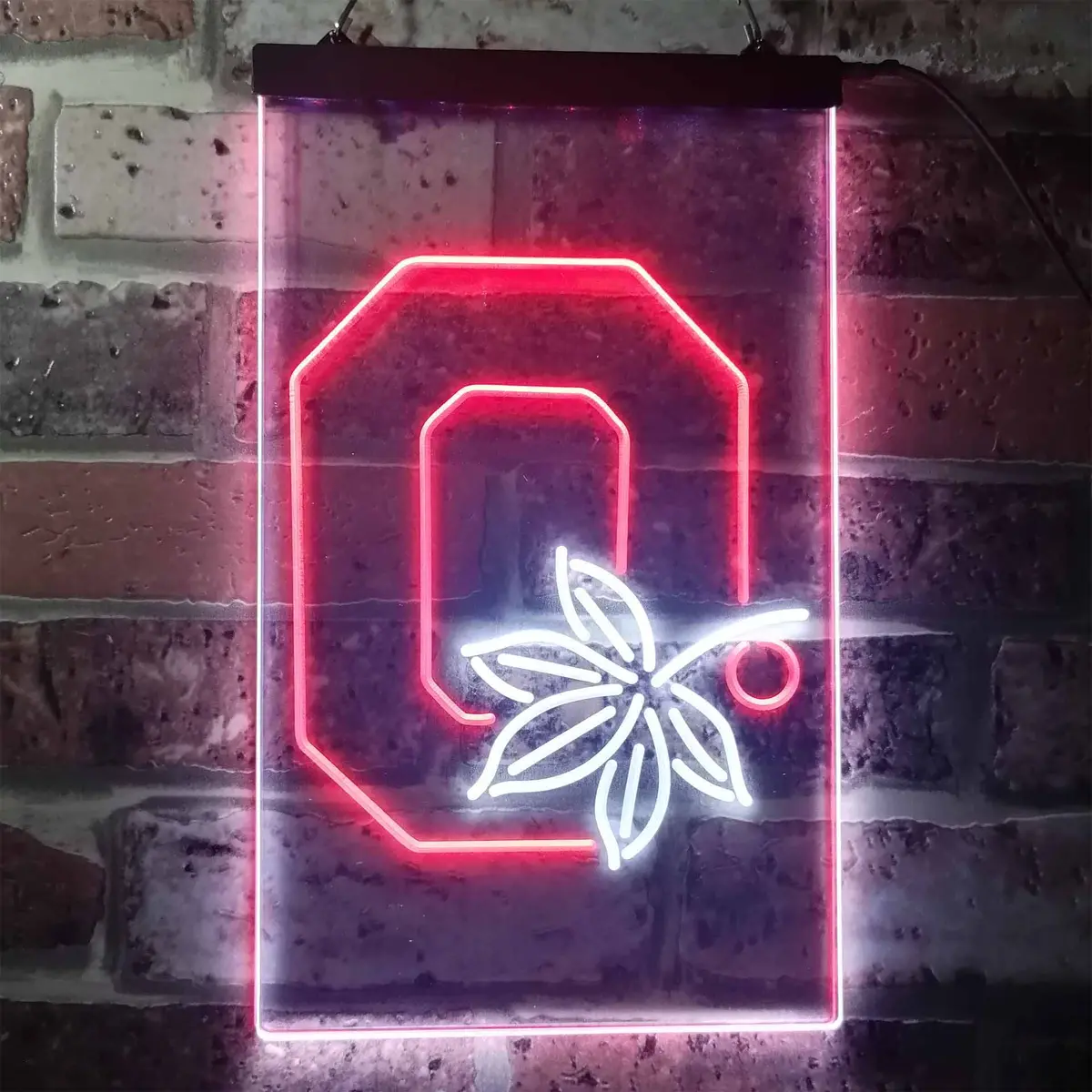 Ohio State Buckeyes Leaf Neon-Like Led Sign 1