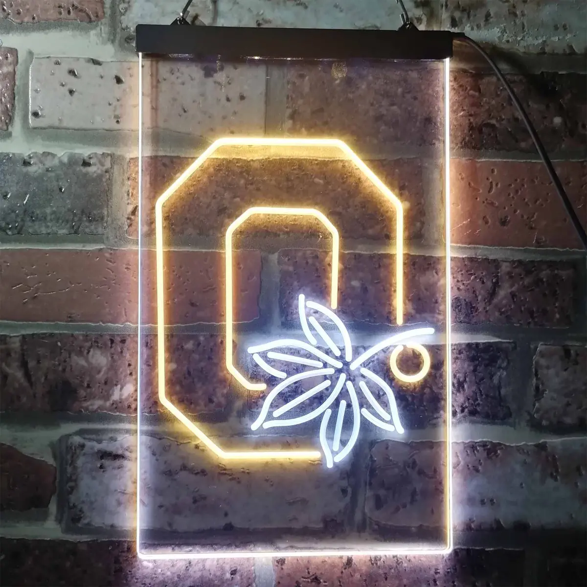 Ohio State Buckeyes Leaf Neon-Like Led Sign 16