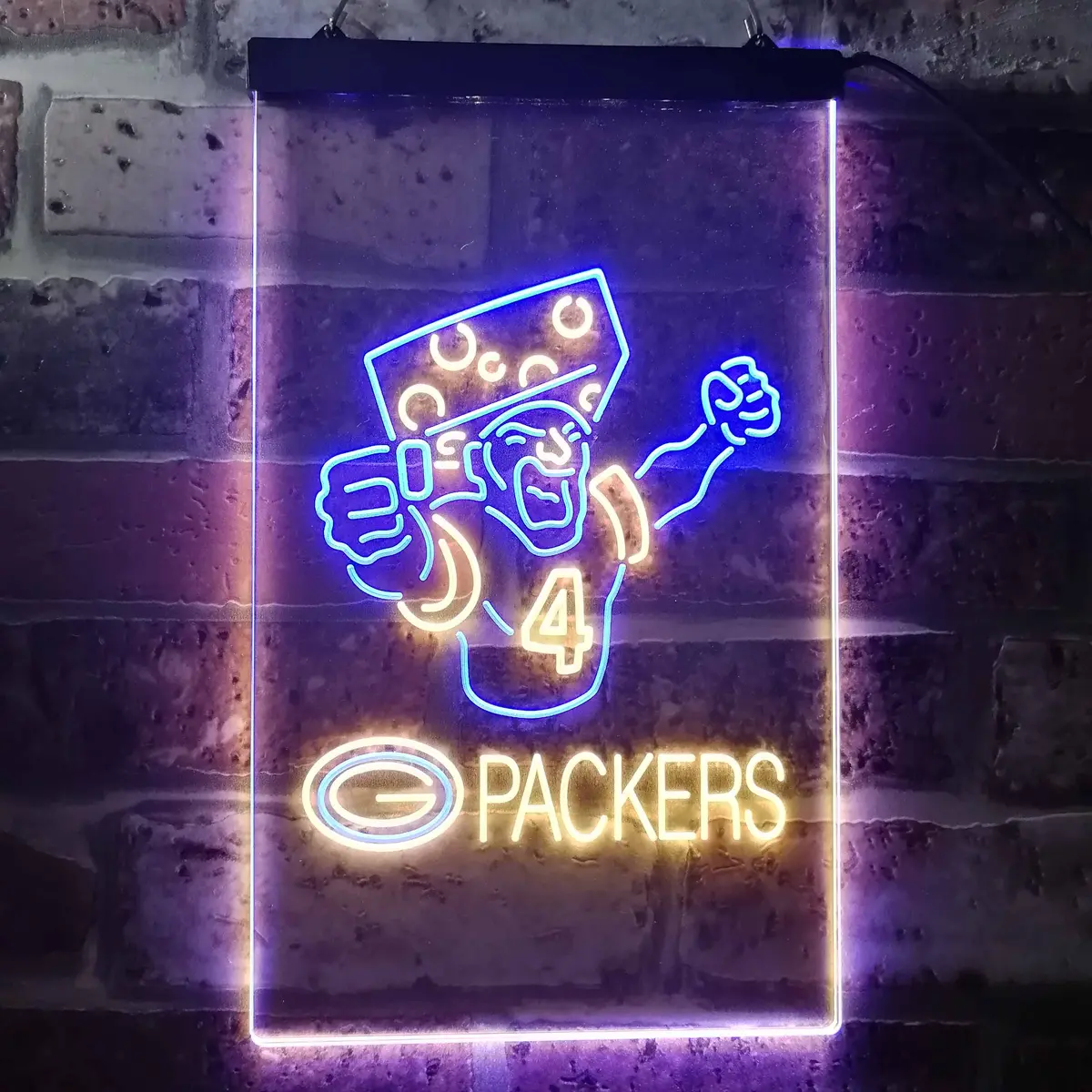 Green Bay Packer #4 Brett Favre Led Neon Sign 12
