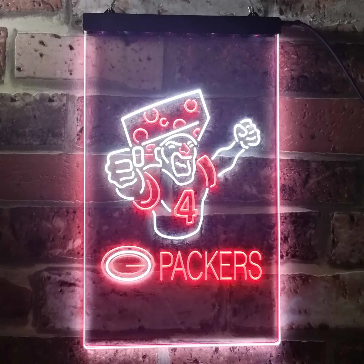 Green Bay Packer #4 Brett Favre Led Neon Sign 1