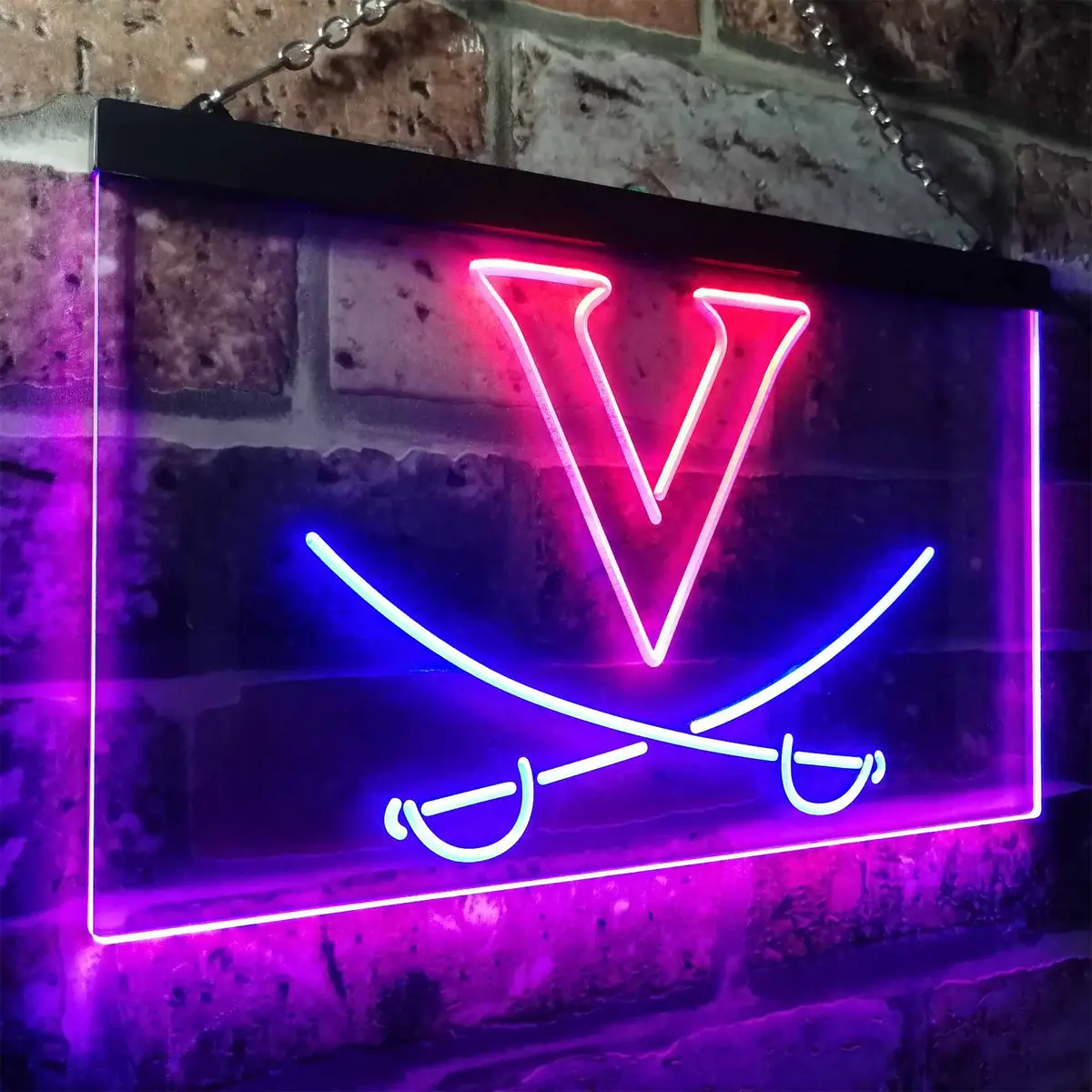 University Of Virginia Men's Lacrosse Neon-Like Led Sign 17