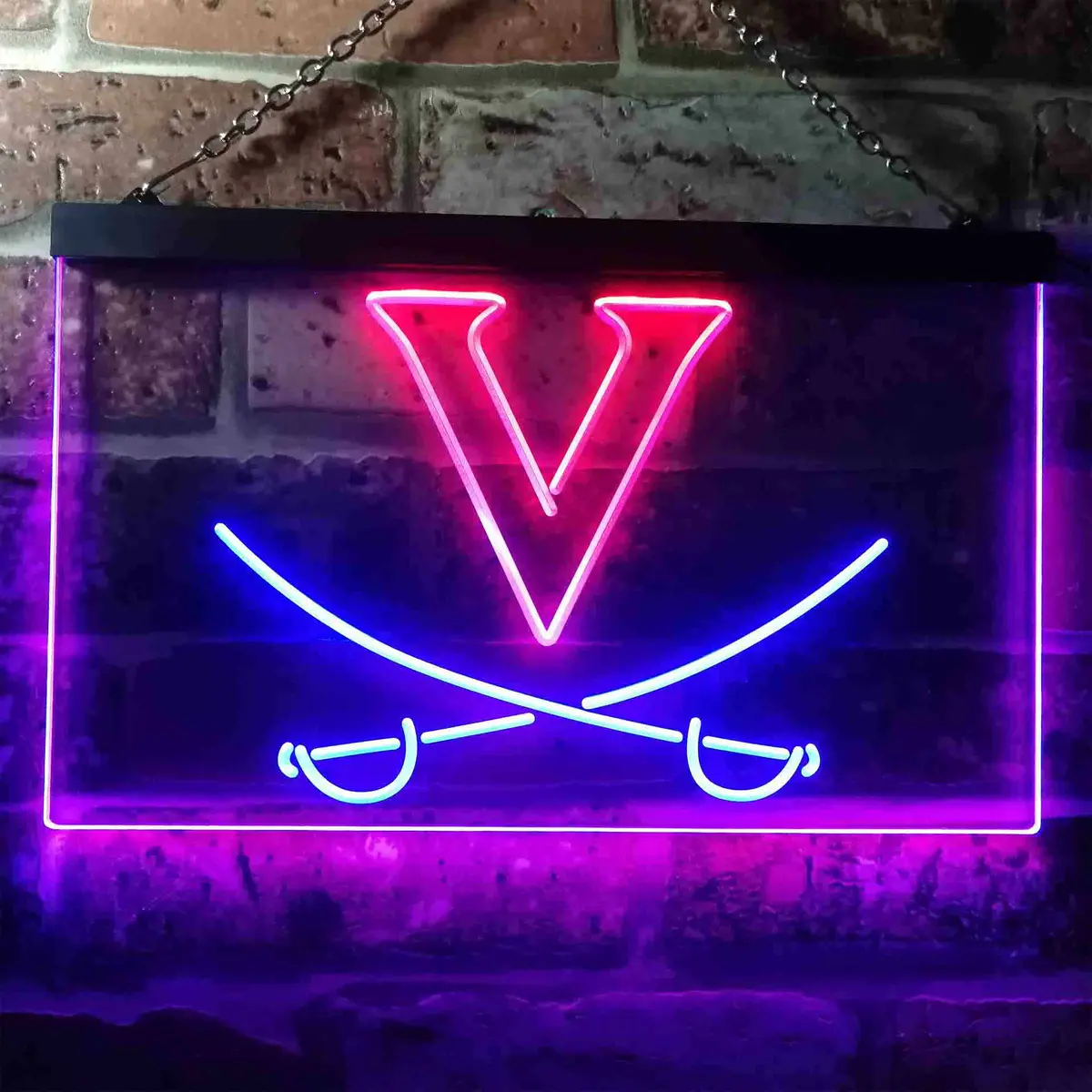 University Of Virginia Men's Lacrosse Neon-Like Led Sign 4