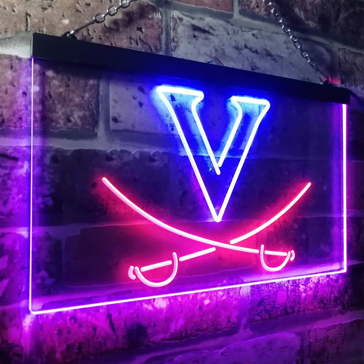 University Of Virginia Men's Lacrosse Neon-Like Led Sign 25