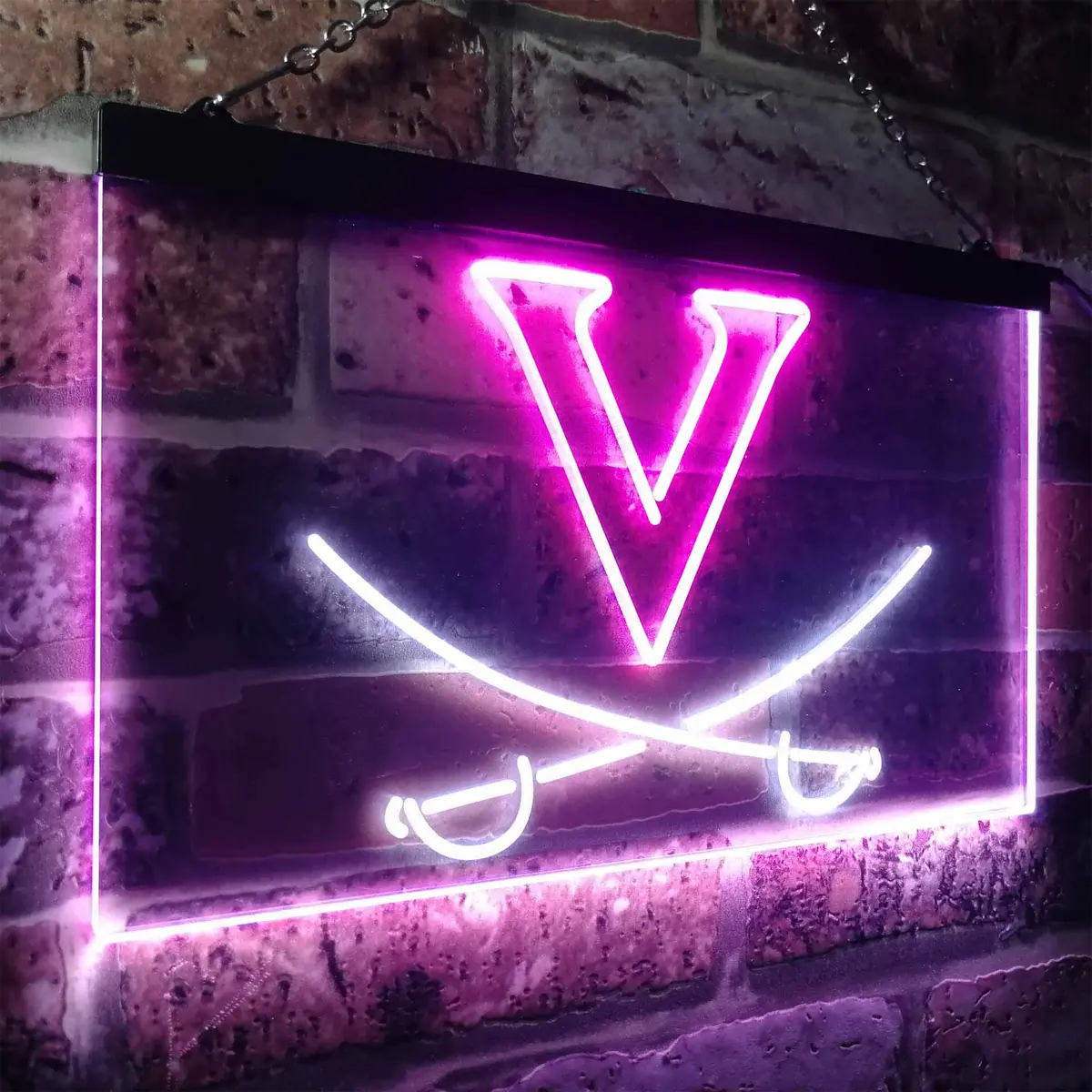 University Of Virginia Men's Lacrosse Neon-Like Led Sign 24