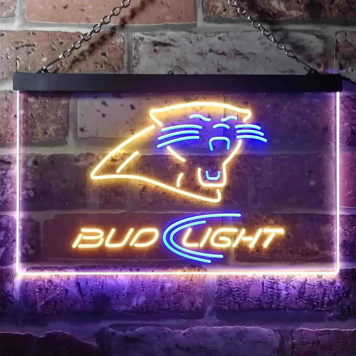 Carolina Panthers Bud Light Led Neon Sign 1