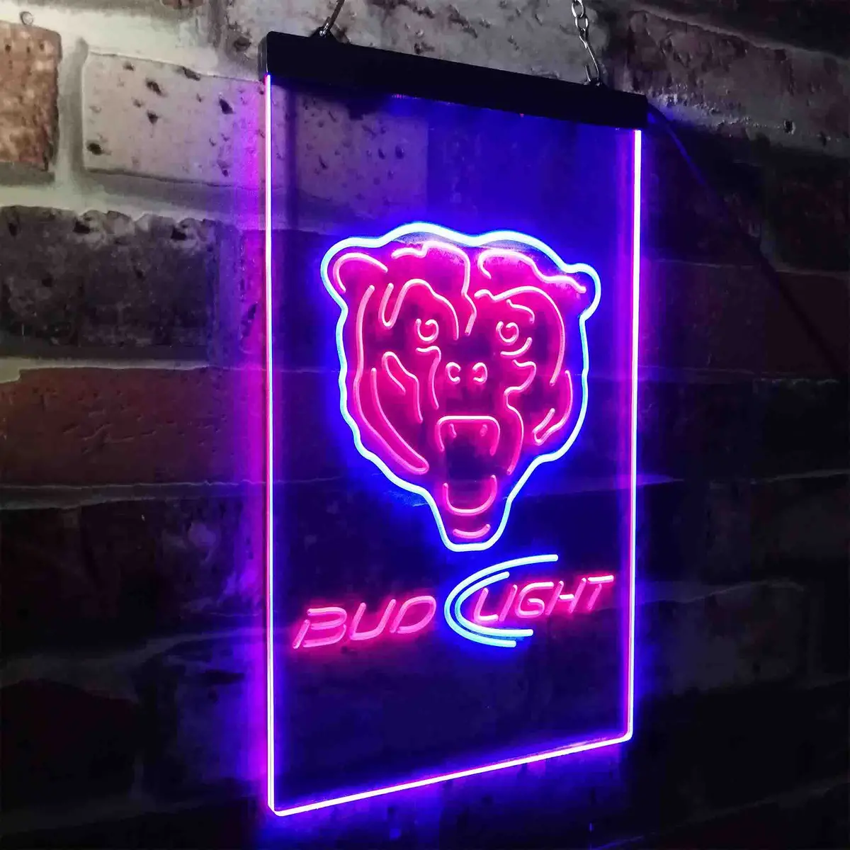 Chicago Bears Bud Light Neon-Like Led Sign 24