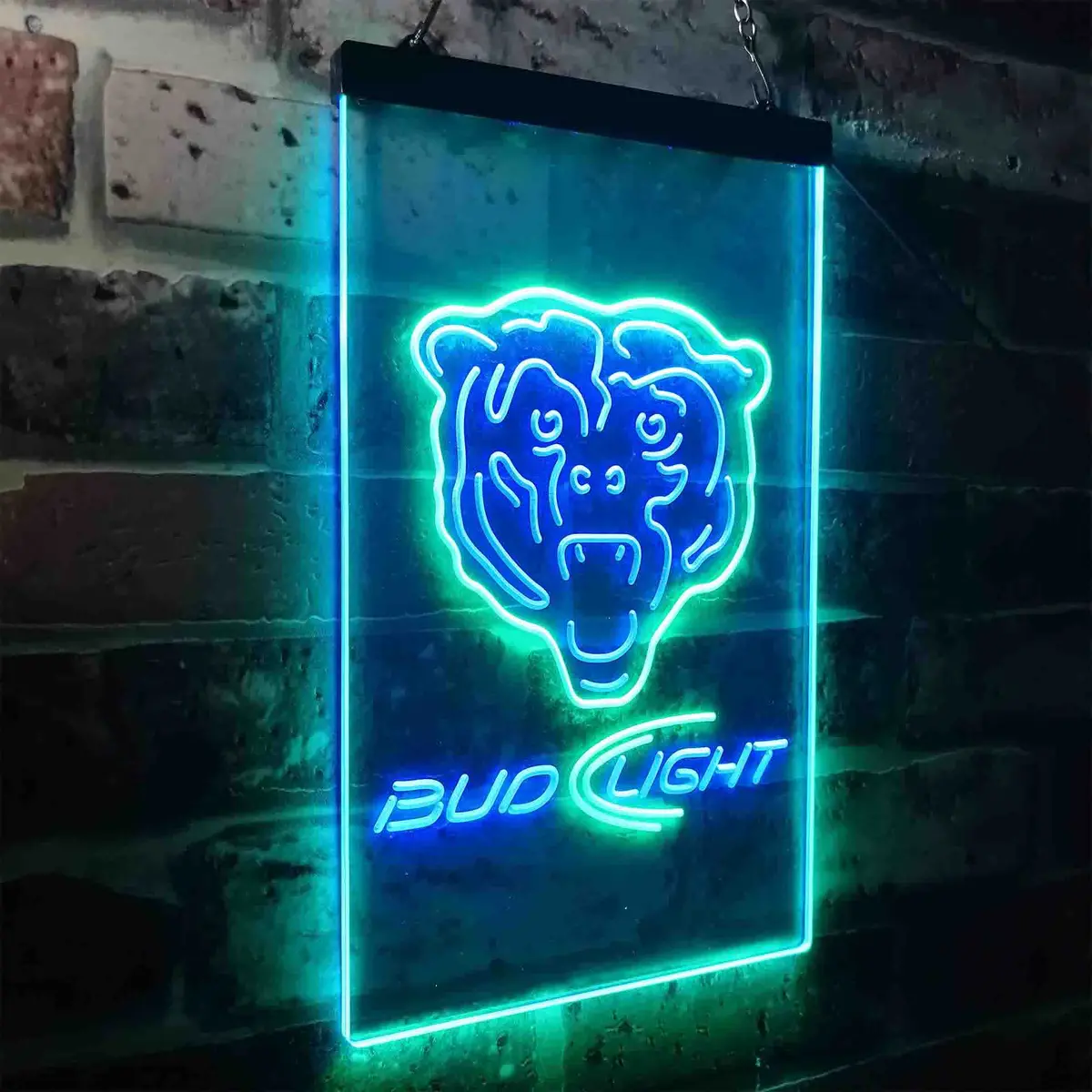 Chicago Bears Bud Light Neon-Like Led Sign 18