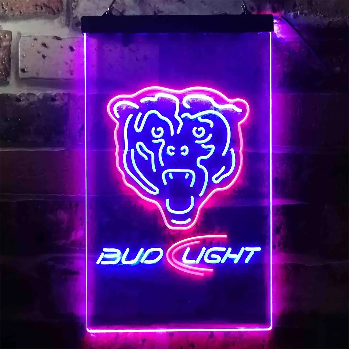 Chicago Bears Bud Light Neon-Like Led Sign 9