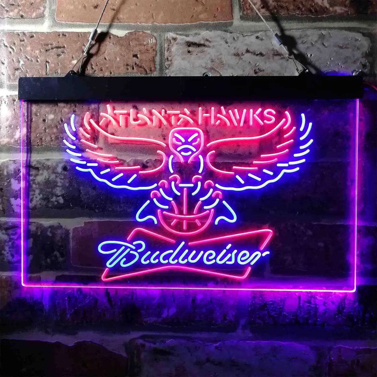 Atlanta Hawks Budweiser Neon-Like Led Sign 9