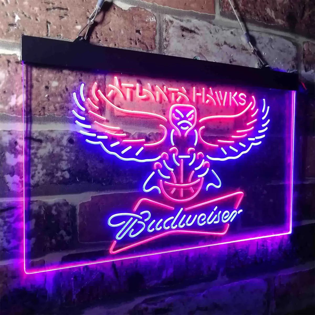 Atlanta Hawks Budweiser Neon-Like Led Sign 22