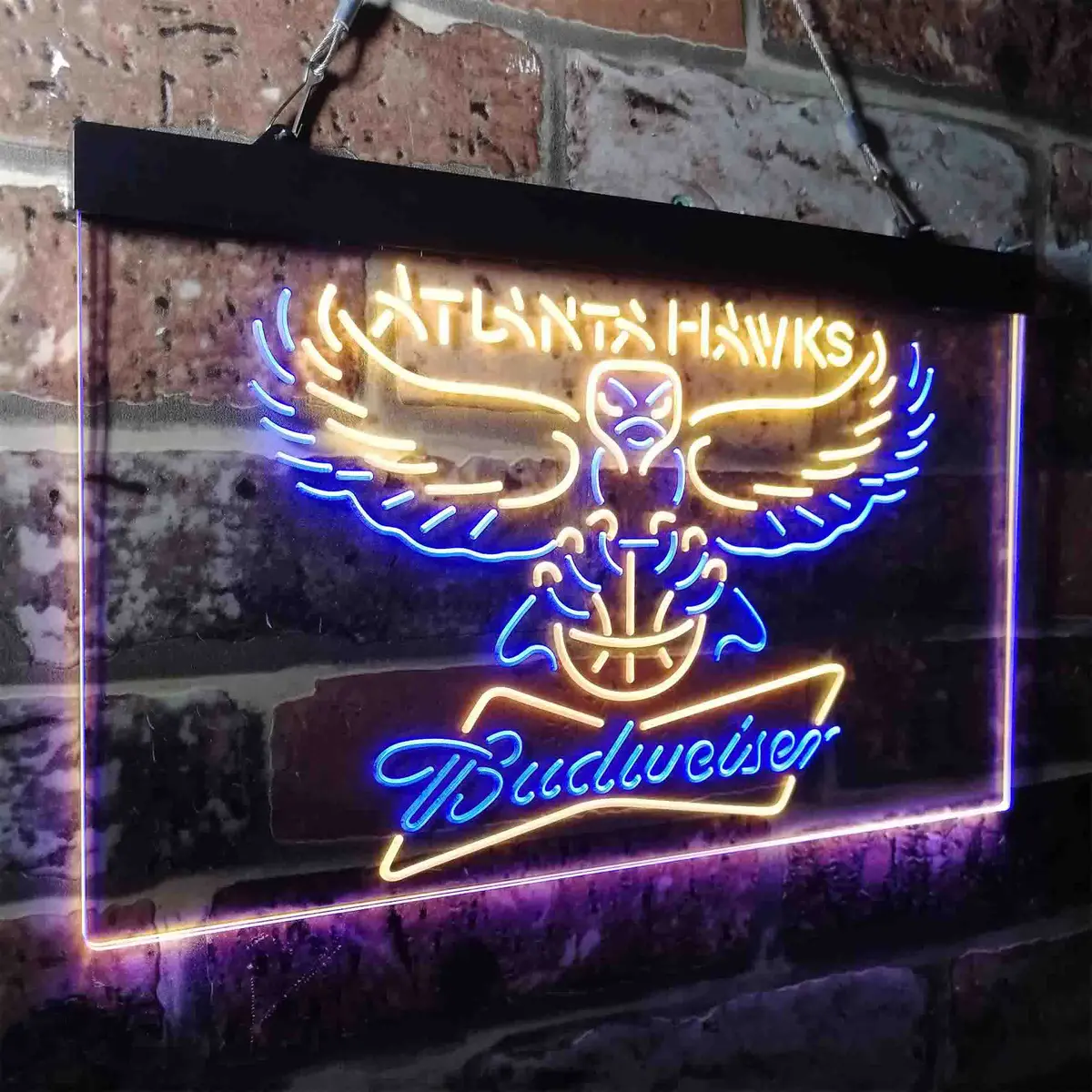 Atlanta Hawks Budweiser Neon-Like Led Sign 14