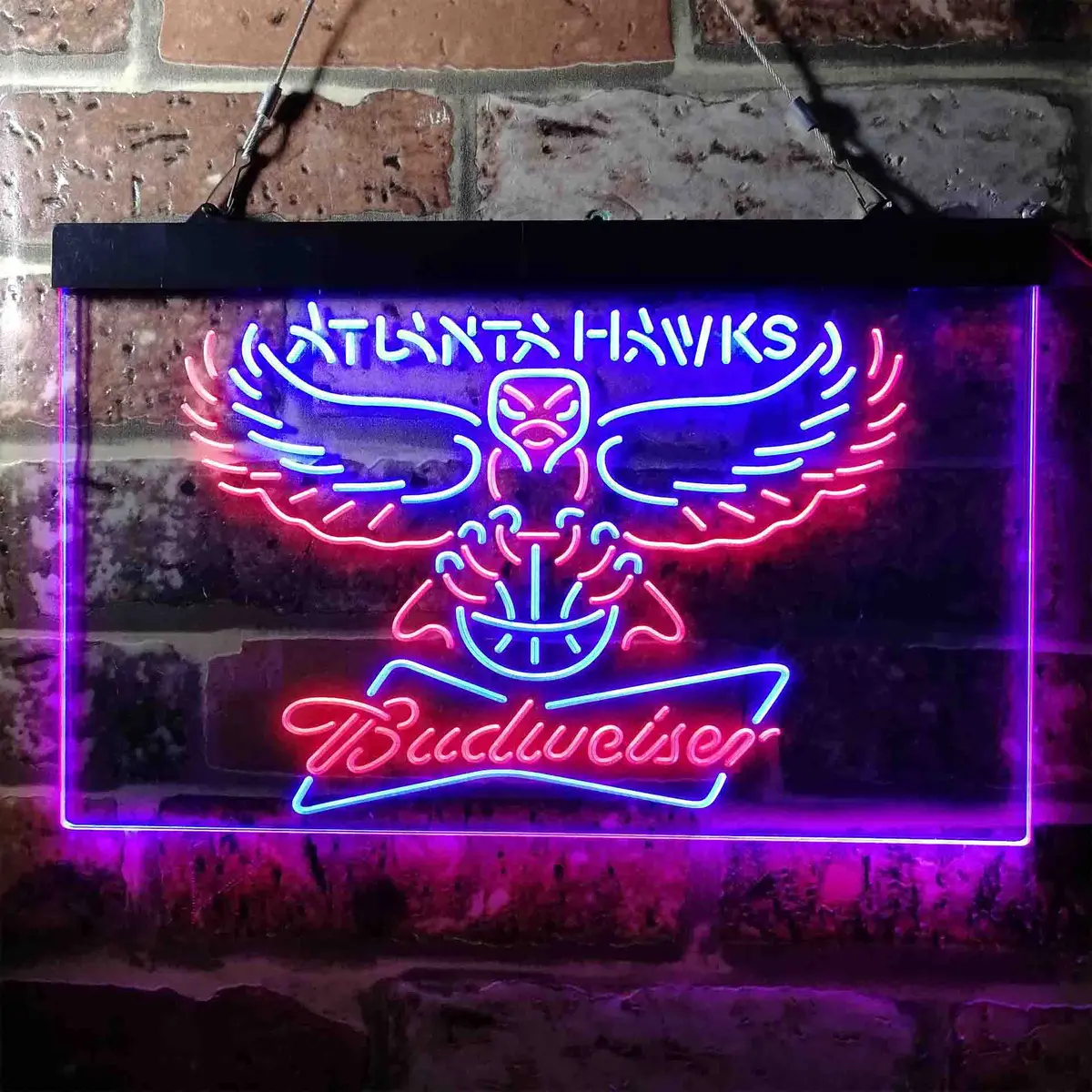 Atlanta Hawks Budweiser Neon-Like Led Sign 8
