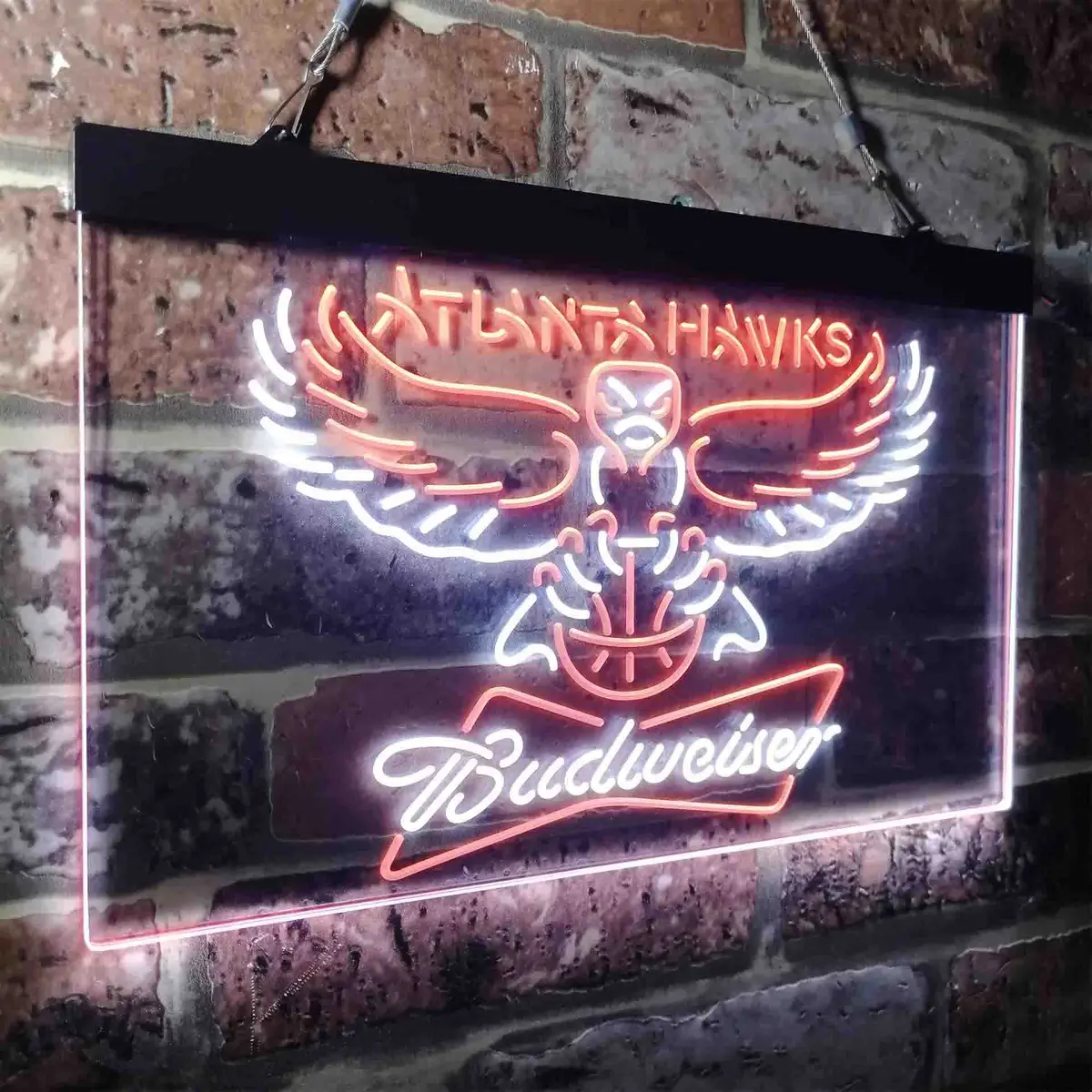 Atlanta Hawks Budweiser Neon-Like Led Sign 24