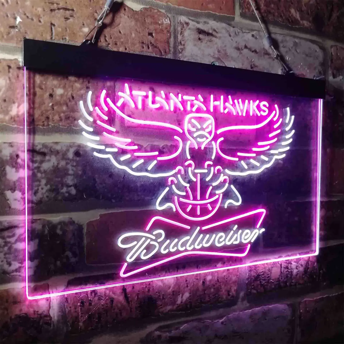 Atlanta Hawks Budweiser Neon-Like Led Sign 20
