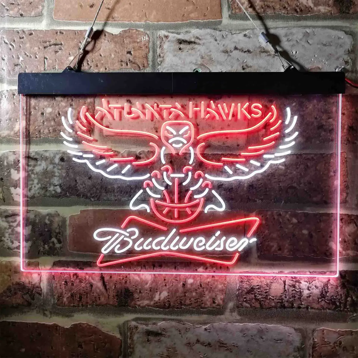 Atlanta Hawks Budweiser Neon-Like Led Sign 3