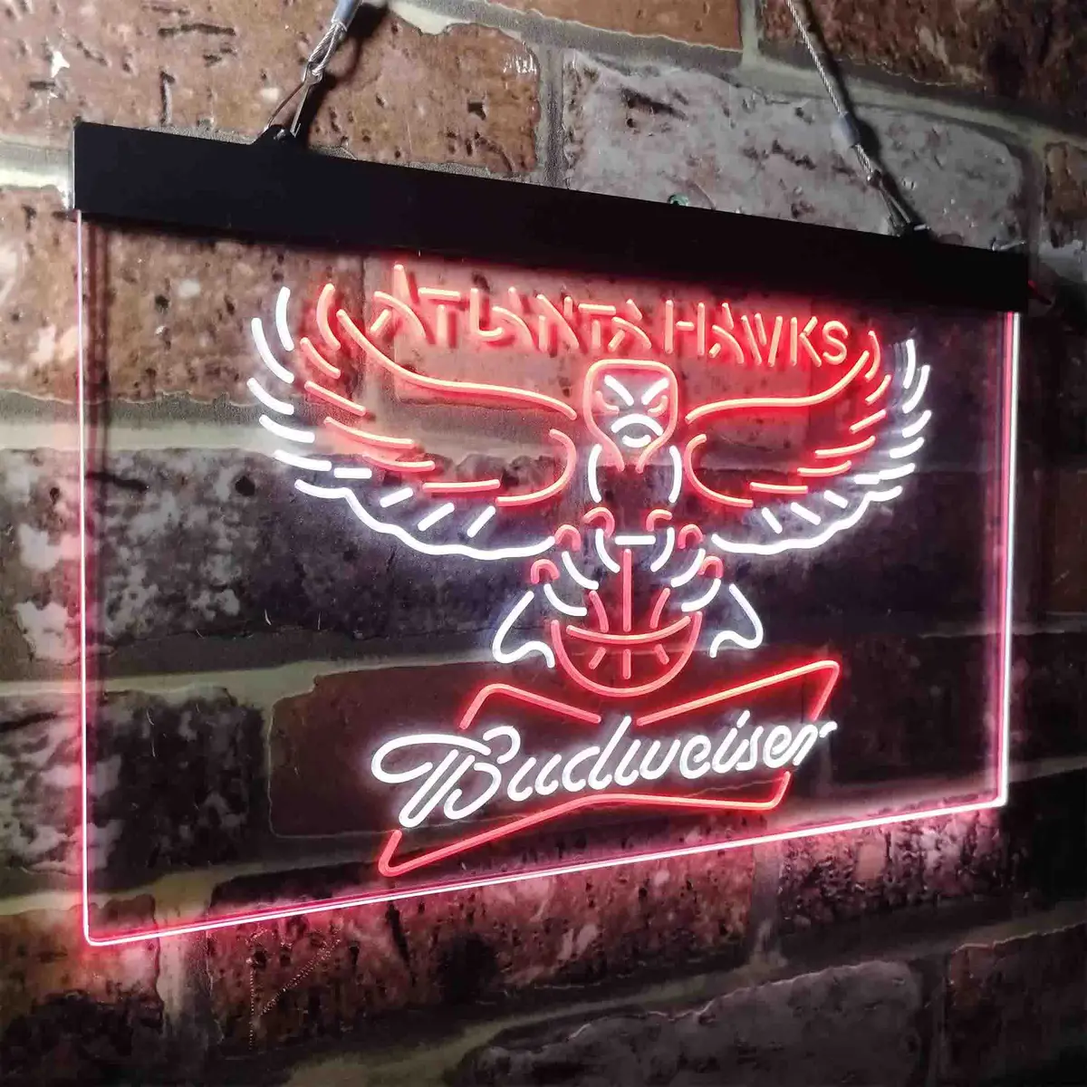 Atlanta Hawks Budweiser Neon-Like Led Sign 16