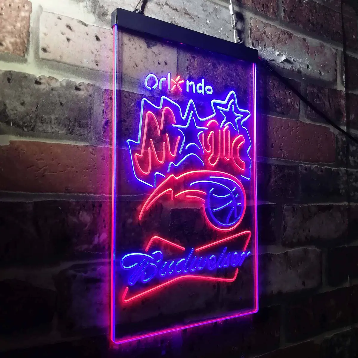 Orlando Magic Budweiser Neon-Like Led Sign 18