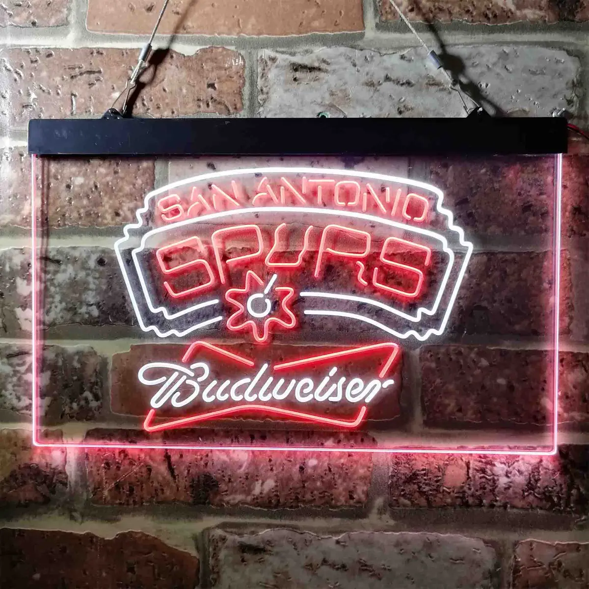 Budweiser Beer San Antonio Spurs Nba Led Neon Sign 1