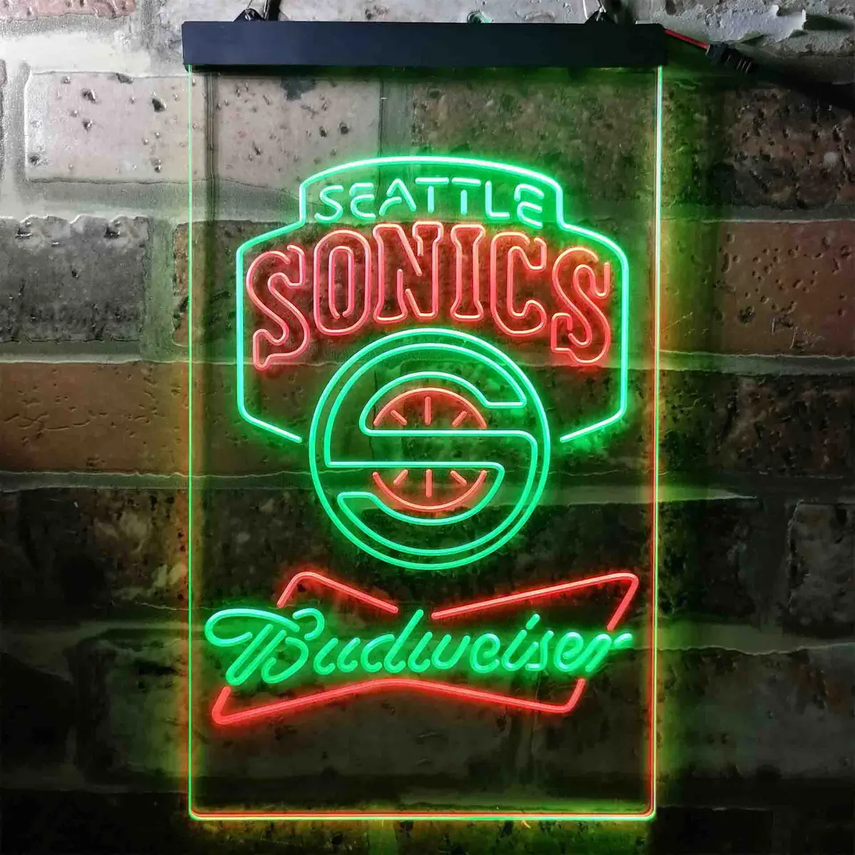Seattle Supersonics Budweiser Neon-Like Led Sign 1