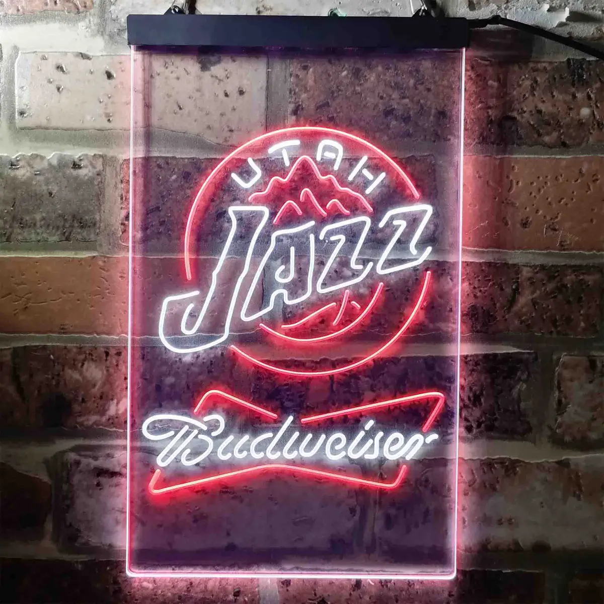 Utah Jazz Budweiser Neon-Like Led Sign 12