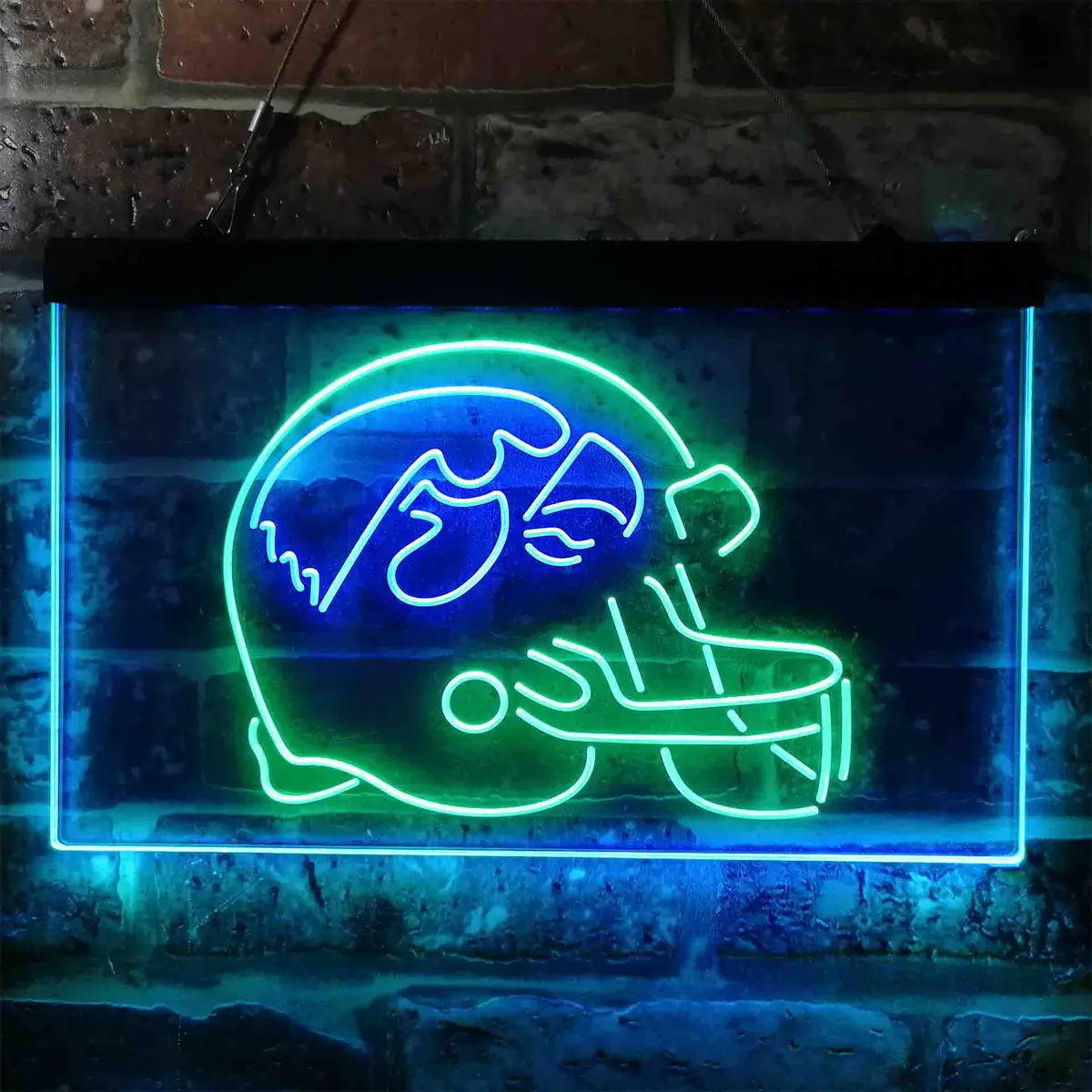 Iowa Hawkeyes Helmet Neon Light Sign – Dual-Color LED Display - Image 10
