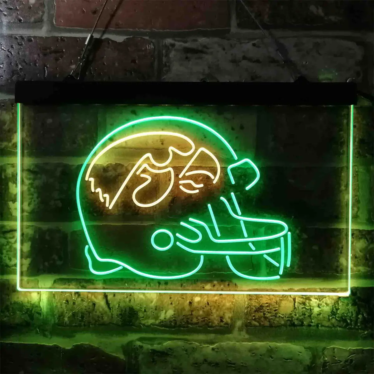 Iowa Hawkeyes Helmet Neon Light Sign – Dual-Color LED Display - Image 11