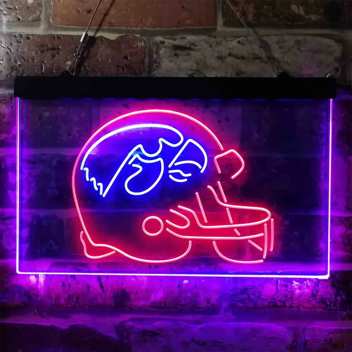 Iowa Hawkeyes Helmet Led Neon Sign 7