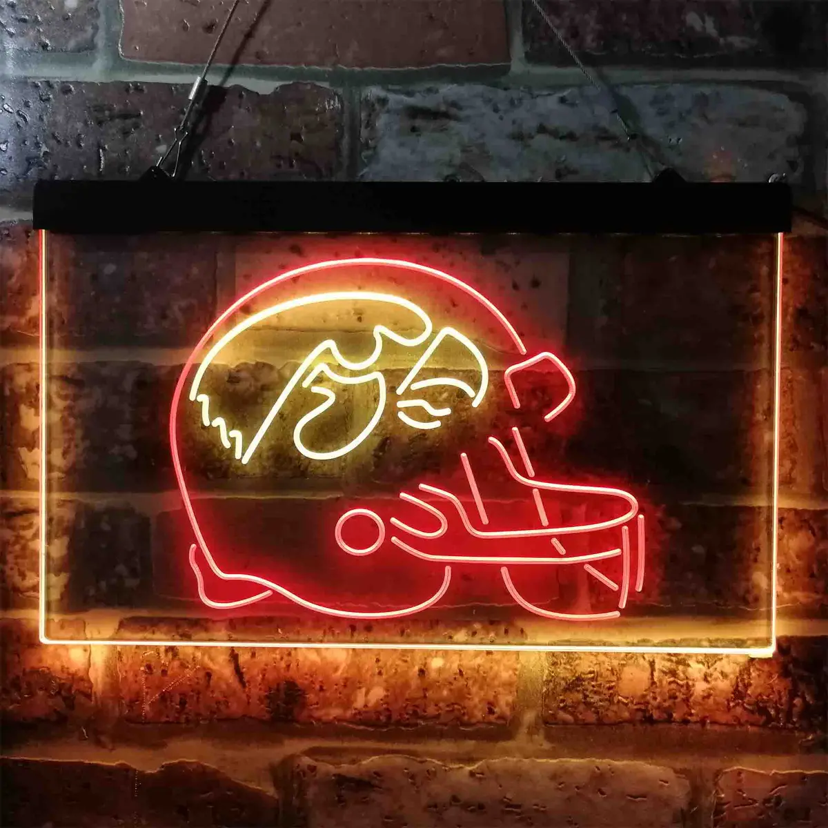 Iowa Hawkeyes Helmet Neon Light Sign – Dual-Color LED Display - Image 12
