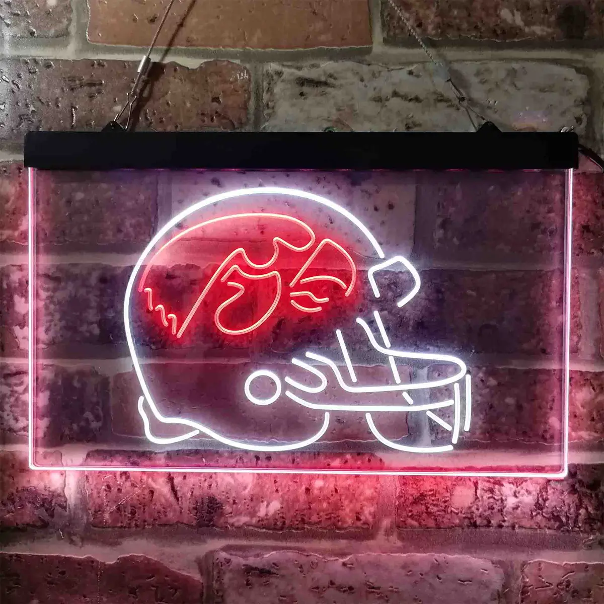 Iowa Hawkeyes Helmet Neon Light Sign – Dual-Color LED Display - Image 7
