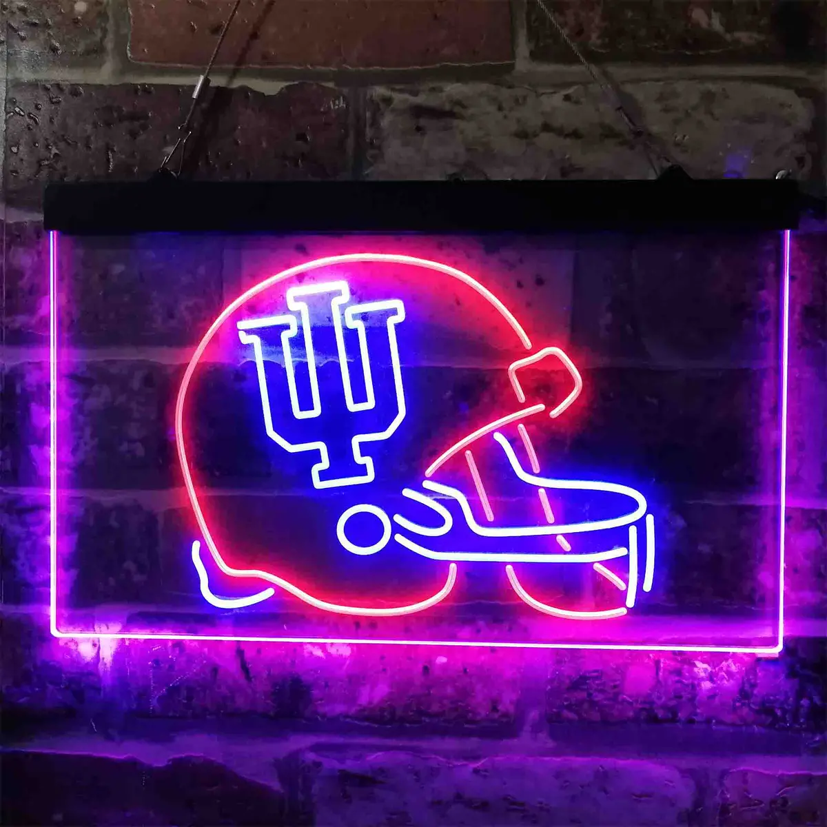 Indiana Hoosiers Helmet Led Neon Sign 1