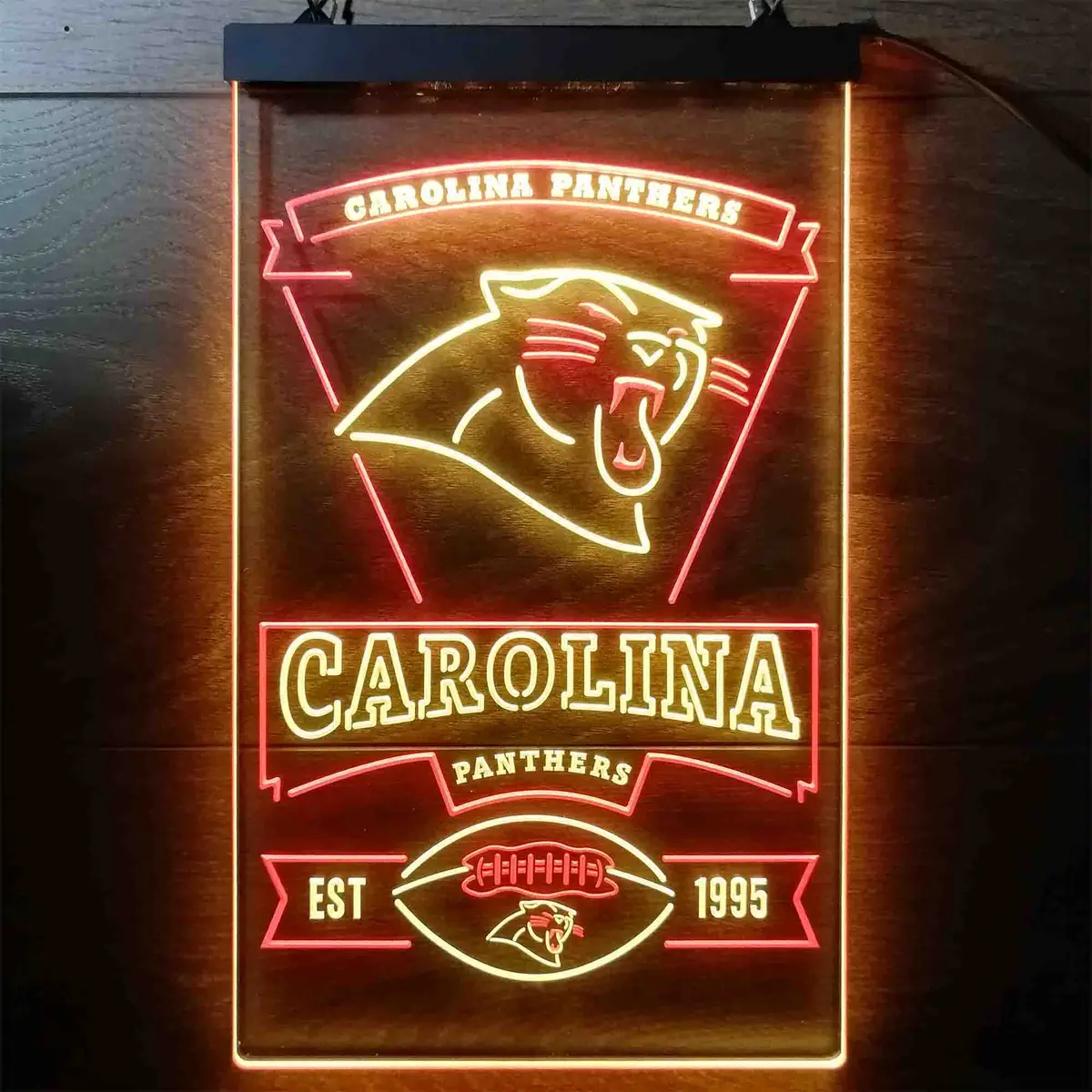 Carolina Panthers Est. 1995 Neon-Like Led Sign 1