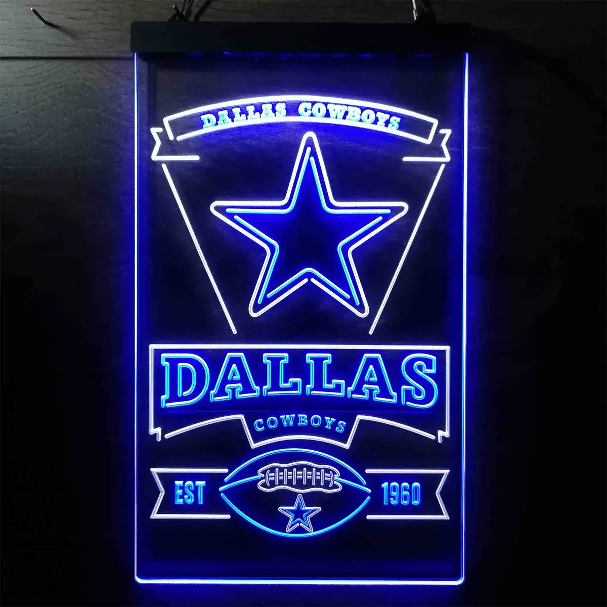 Dallas Cowboys Est. 1960 Neon-Like Led Sign 1