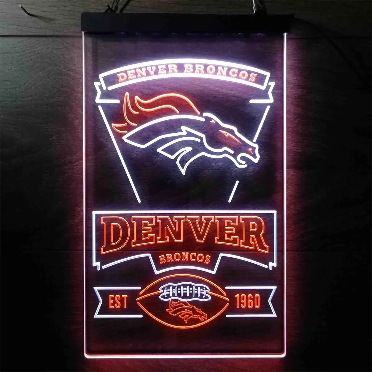 Denver Broncos Est. 1960 Neon-Like Led Sign 1