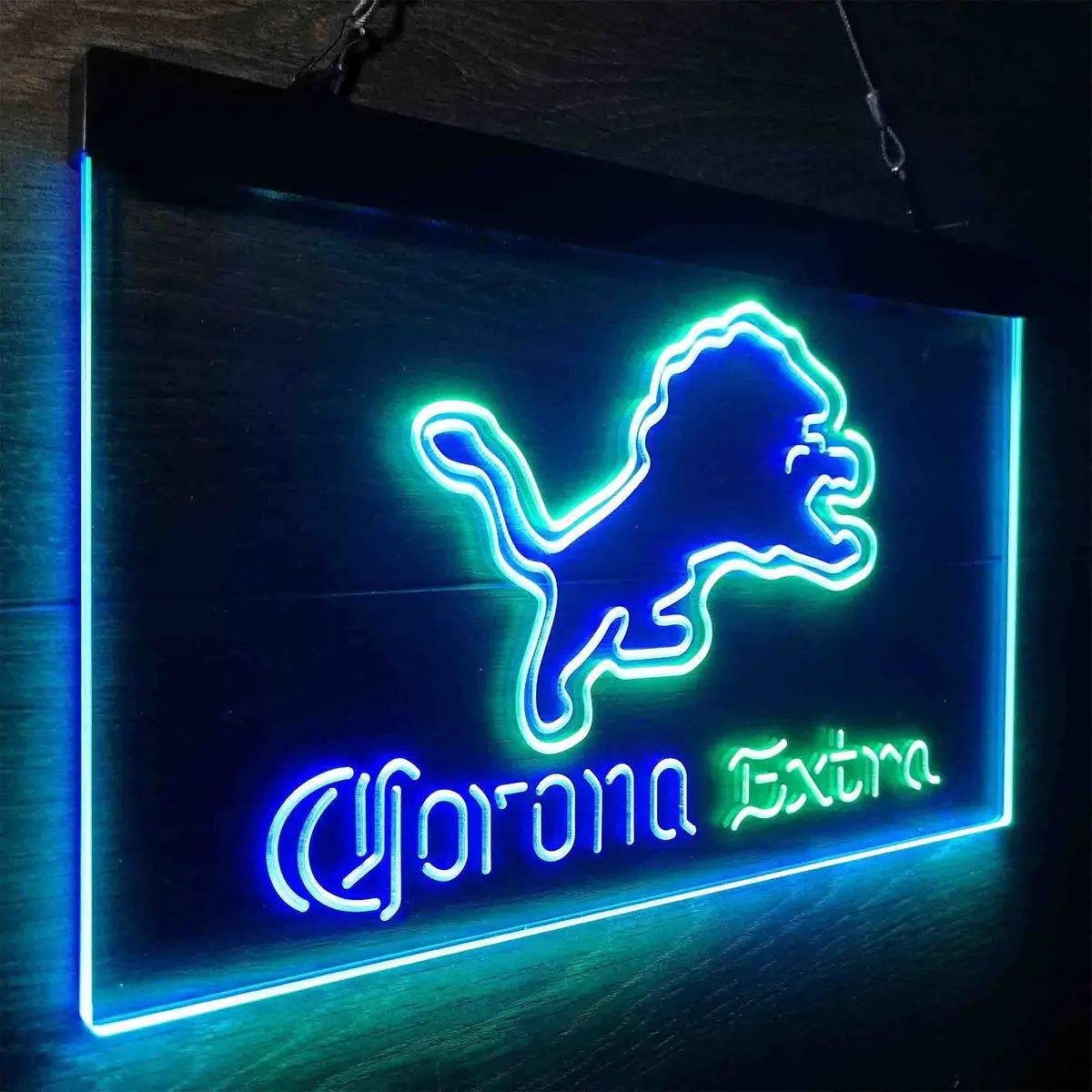 Detroit Lions Corona Extra Bar Neon-Like Led Sign 22
