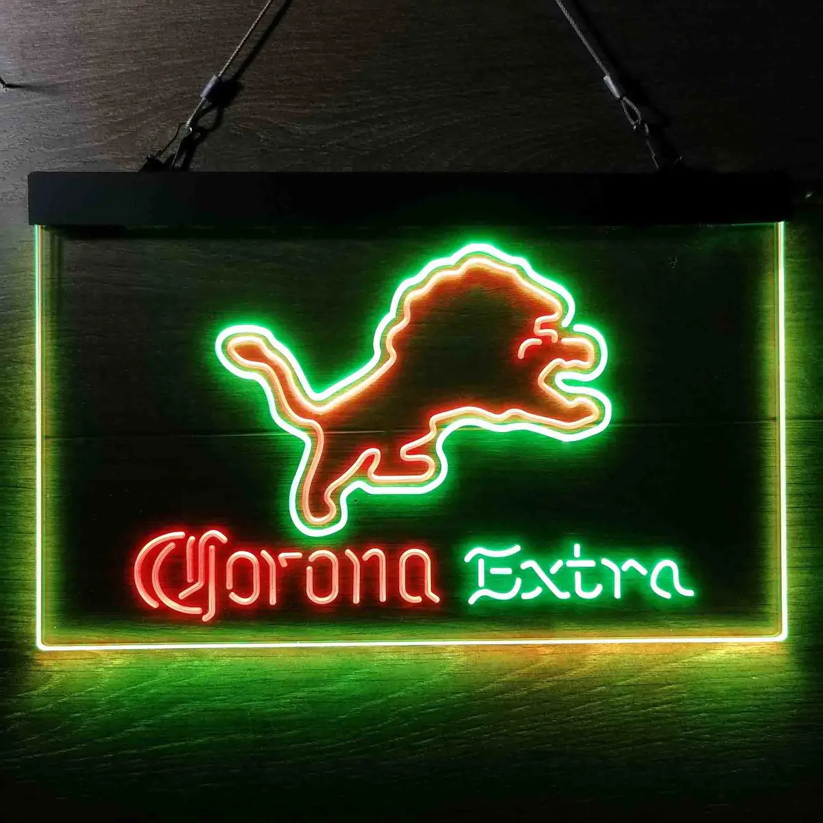 Detroit Lions Corona Extra Bar Neon-Like Led Sign 5