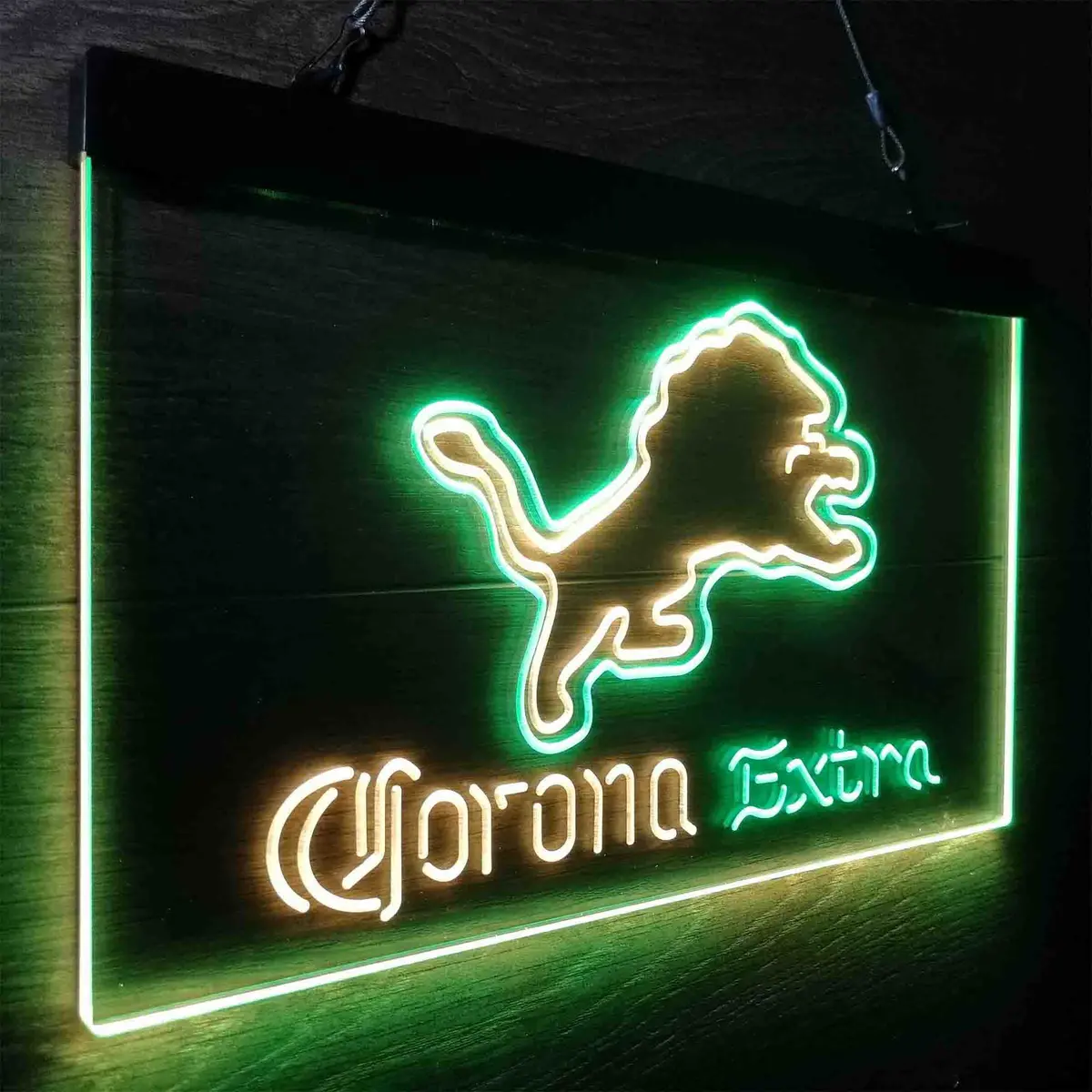 Detroit Lions Corona Extra Bar Neon-Like Led Sign 23