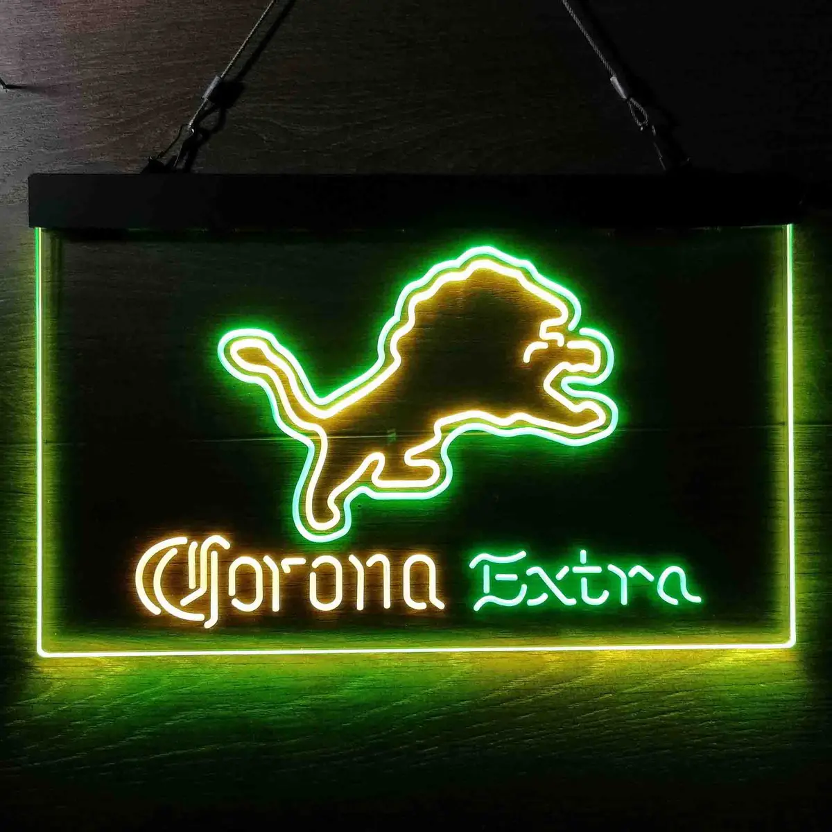 Detroit Lions Corona Extra Bar Neon-Like Led Sign 10