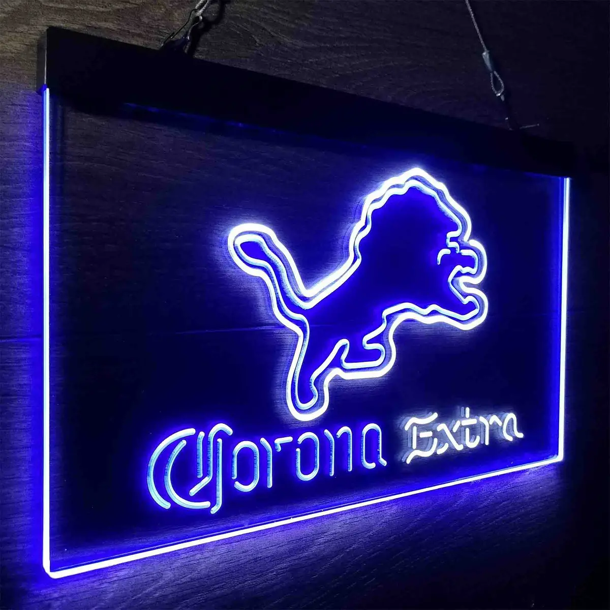 Detroit Lions Corona Extra Bar Neon-Like Led Sign 25
