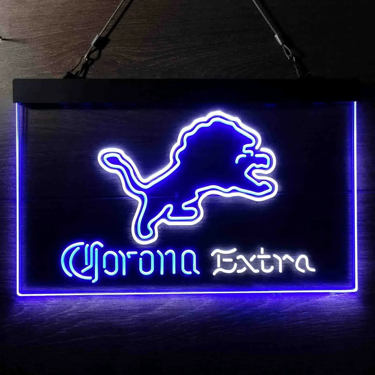Detroit Lions Corona Extra Bar Neon-Like Led Sign 12